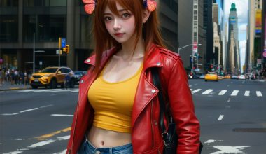 Unleashing Style Exploring the Chic Casual Looks of Asuka from Neon Genesis Evangelion - Alihoub