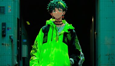 Neon Style Revamp Embracing Casual Cool with Anime Character from 'My Hero Academia' - Alihoub